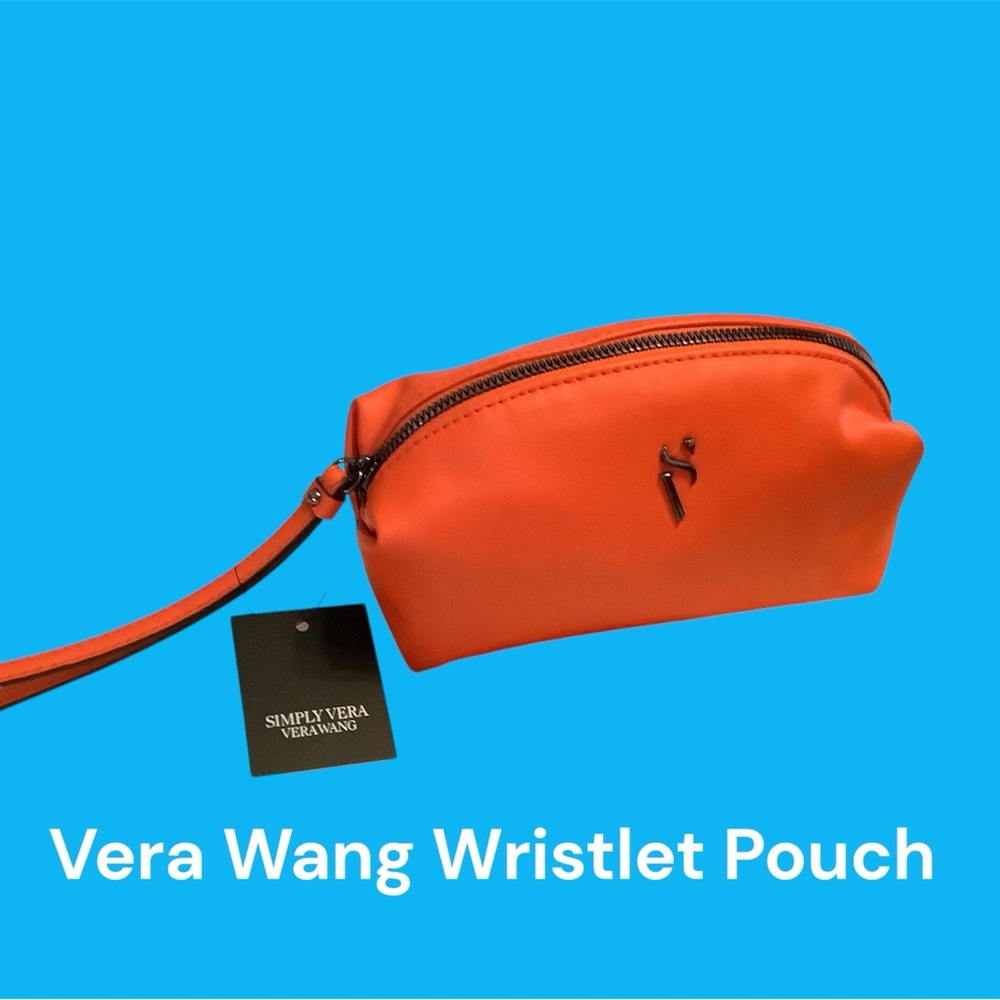 Wristlet Pouch, Chic orange wristlet pouch by Simply Vera. Ideal for daily use.